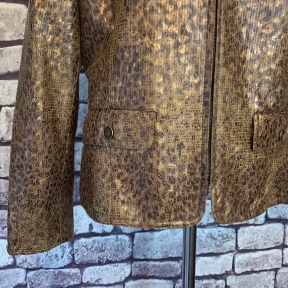 Alfred Dunner Size 10P Animal Print Jacket - Picture 3 of 10